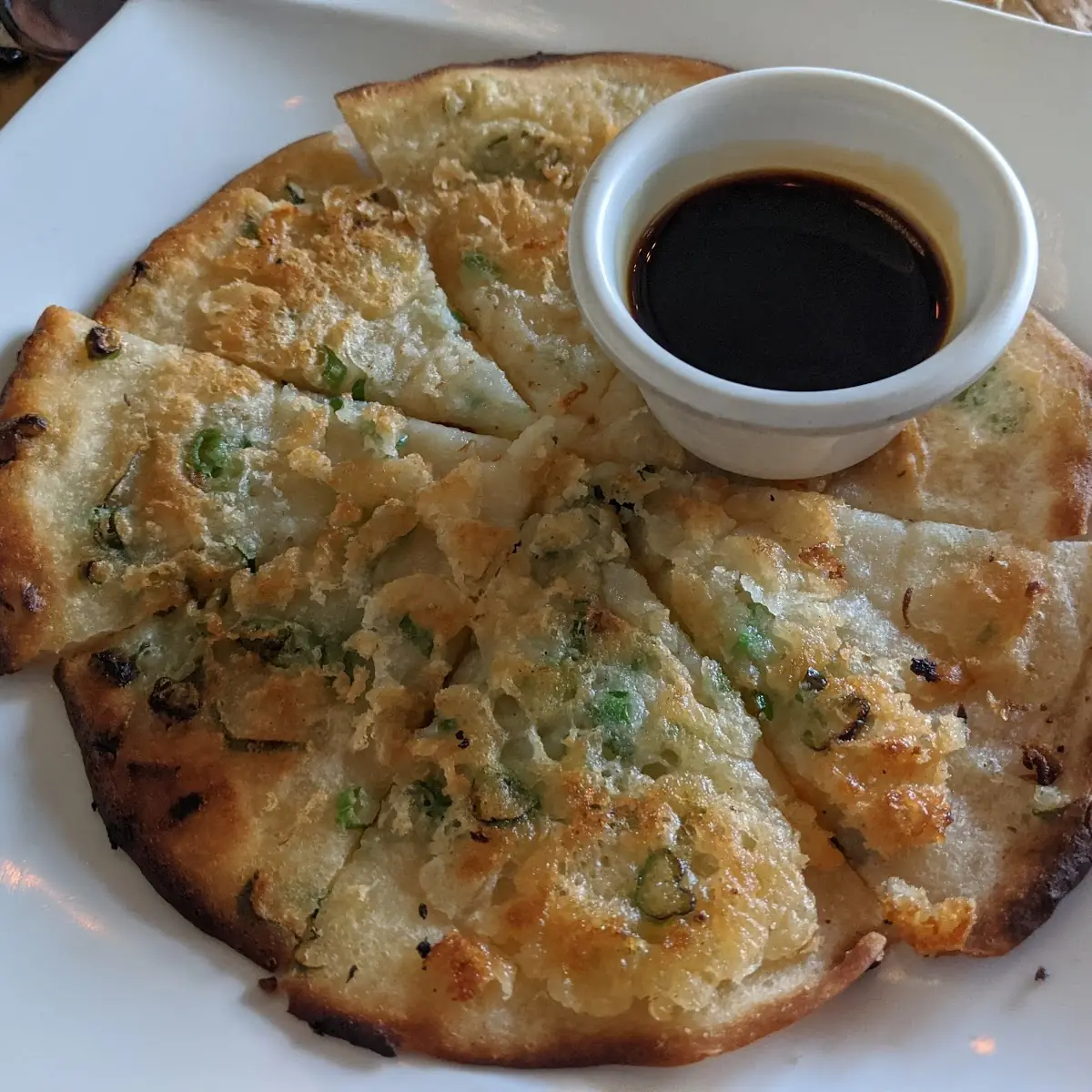 Scallion Pancake 葱油饼 with Dipping Sauce
